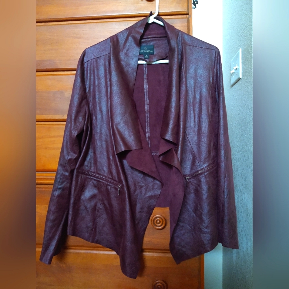 Worthington red suede jacket